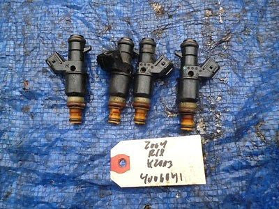 02-06 Acura RSX K20A3 fuel injectors set OEM engine motor base 4006041