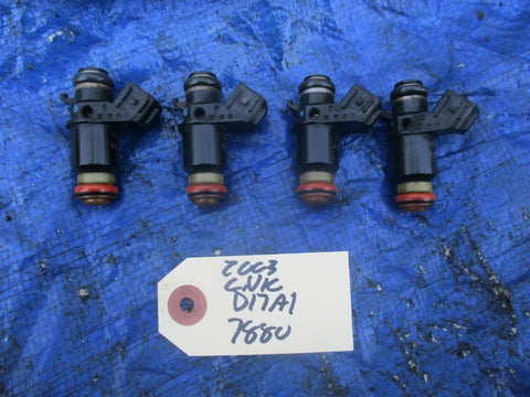 01-05 Honda Civic D17A1 fuel injector set engine motor OEM 16450-PLD-003 D17A2 