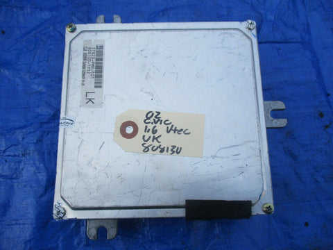 UK 2002 Honda Civic 1.6 manual transmission engine computer 37820-PMH-E01 OEM 13
