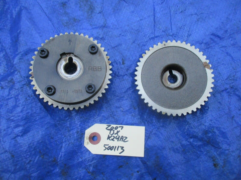 04-08 Acura TSX K24A2 camshaft gear set intake exhaust K24 engine motor OEM