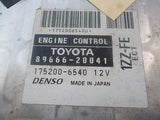 2000 Toyota Celica GT engine computer ECU ECM 89666-20041 175200-6540 DENSO