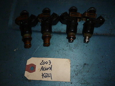 03-07 Honda Accord fuel injector set engine motor OEM 16450-RAD-L61 K24 K24A1